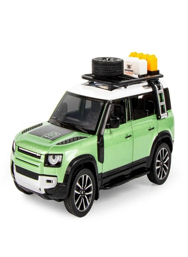 STOFFIER GARTEN 1:24 Defender Modified Vehicle Alloy Model Car Diecast Metal Car Pull Back Die-cast Car Metal Toy car with Openable Doors Light Music Best Gifts Toys Kids - Multicolor - Image 1